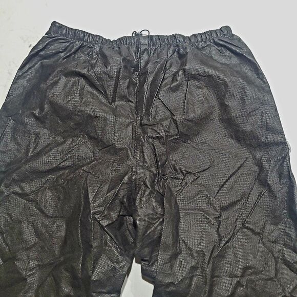 Frogg Toggs Outerwear Black Rain Pants Elastic Drawstring Men's Large NWOT - Picture 3 of 12